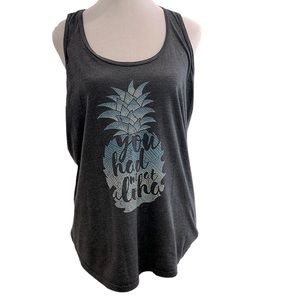 “You had me at Aloha” workout tank | large